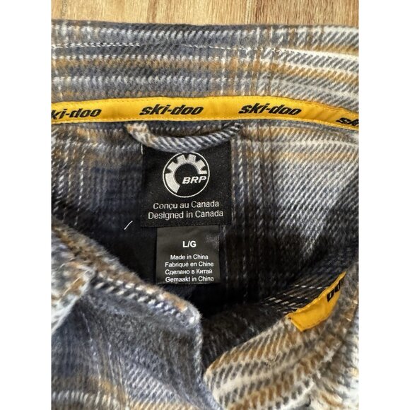 Ski-Doo Women's Lifestyle Overshirt Flannel L Heavy Warm Pockets NEW - Picture 9 of 9